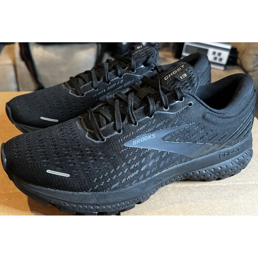 Brooks Ghost 13 Women's Size 10B Triple Black Athletic Running Shoes Sneakers - Picture 8 of 14